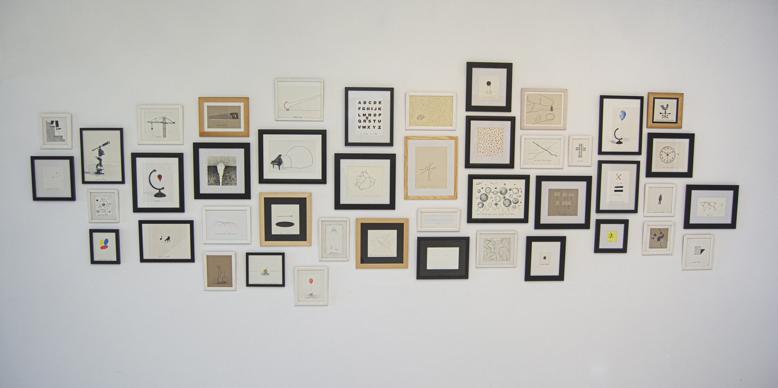 Instalación de dibujos